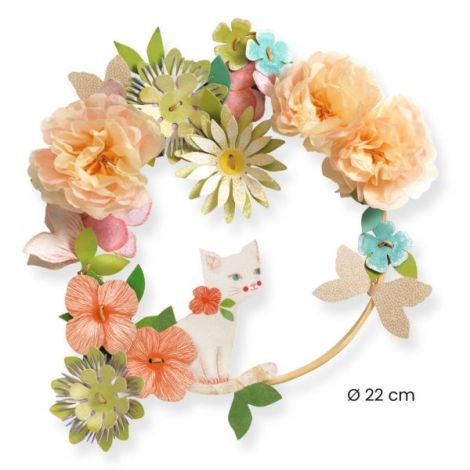 Joc creativ DIY Coronita cu flori Dalia, Djeco - poza 4