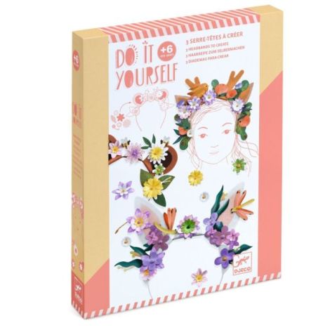 Joc creativ DIY Coronite cu flori, Djeco - poza 1