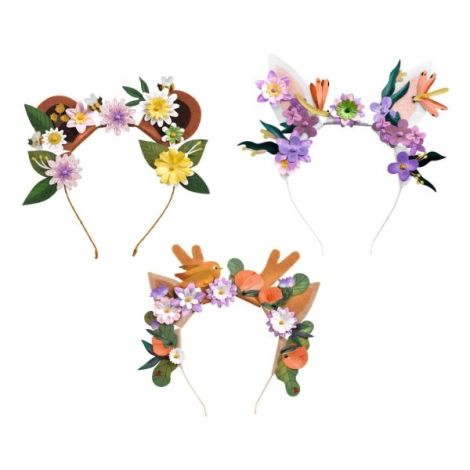 Joc creativ DIY Coronite cu flori, Djeco - poza 3