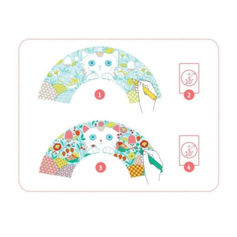 Joc creativ DIY evantai Koneko, Djeco - poza 4