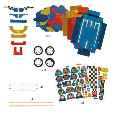 Joc creativ DIY Grand Prix, Djeco - poza 3