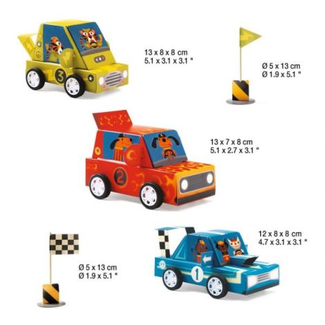 Joc creativ DIY Grand Prix, Djeco - poza 5