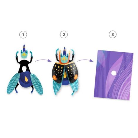 Joc creativ Insecte stralucitoare, Djeco - poza 4