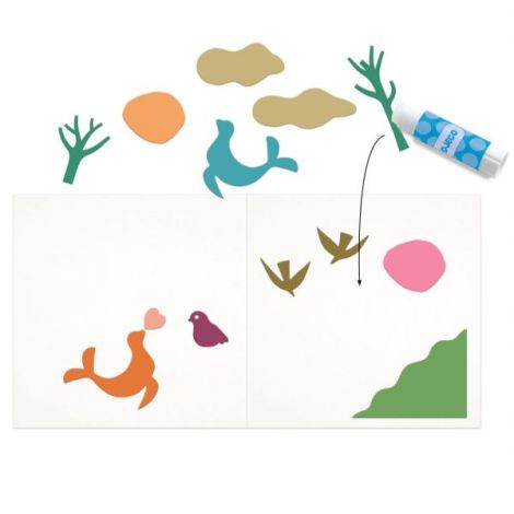Joc creativ Little papers, Djeco - poza 2
