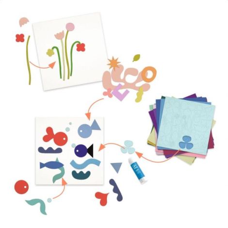 Joc creativ Little papers, Djeco - poza 4