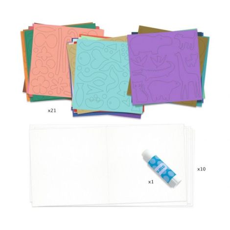 Joc creativ Little papers, Djeco - poza 5