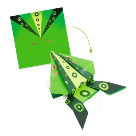 Joc creativ origami Animale saltarete, Djeco - poza 2