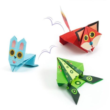 Joc creativ origami Animale saltarete, Djeco - poza 3