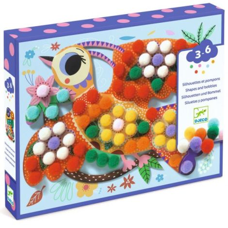 Joc creativ pasari cu bilute, Djeco - poza 1
