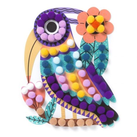 Joc creativ pasari cu bilute, Djeco - poza 4