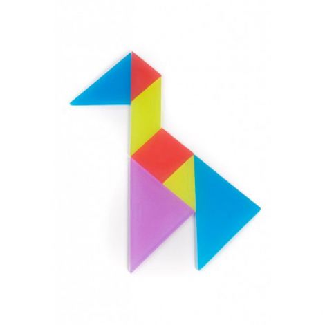 Joc creativ Tangram traditional cu piese translucide - poza 2