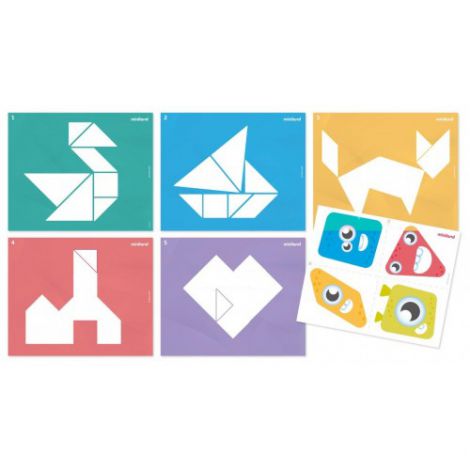 Joc creativ Tangram traditional cu piese translucide - poza 3