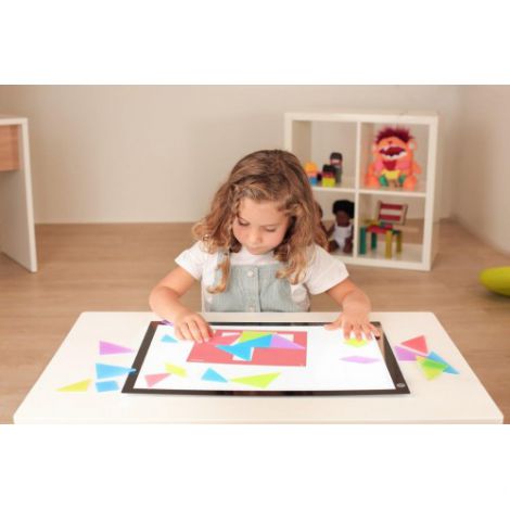 Joc creativ Tangram traditional cu piese translucide - poza 5