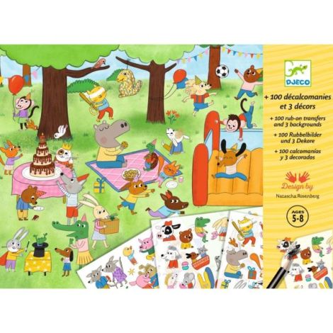 Joc creativ Transferuri cu tematica petreceri, Djeco - poza 5