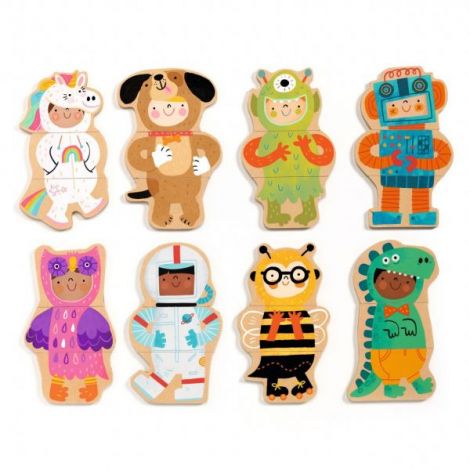 Joc cu magneti Djeco Animale costumate - poza 2