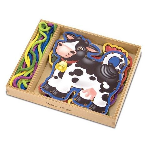 Joc Cu Sireturi - Animale De La Ferma Melissa&Doug 3781 - poza 2