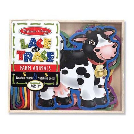 Joc Cu Sireturi - Animale De La Ferma Melissa&Doug 3781 - poza 3