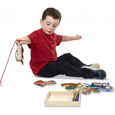 Joc Cu Sireturi - Animale De La Ferma Melissa&Doug 3781 - poza 4