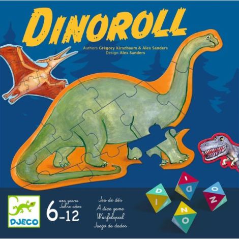 Joc cu zaruri piramidale Dinoroll, Djeco - poza 3