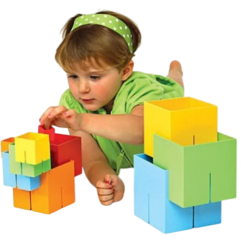 Joc de constructie Cuburi DADO Original - Fat Brain Toys - poza 1