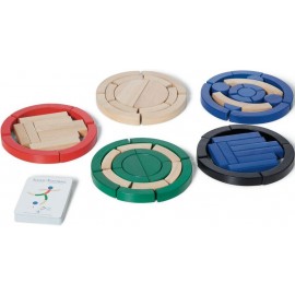 Joc de constructie din lemn, Sportivi Buitenspeel piese, 6 ani+, BStoys GA254 - poza 3