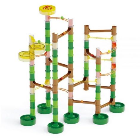 Joc de construcție educativ Migoga Jungle Marble Run Super, 4-10 ani, Quercetti Q06582 - poza 2