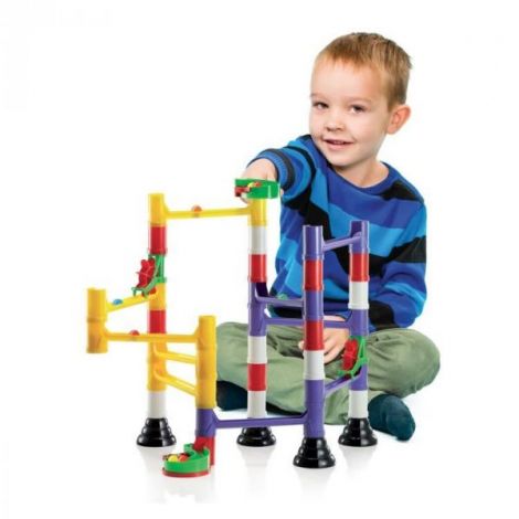 Joc de construcție educativ Migoga Marble Run Basic, 4-10 ani, Quercetti Q06535 - poza 3