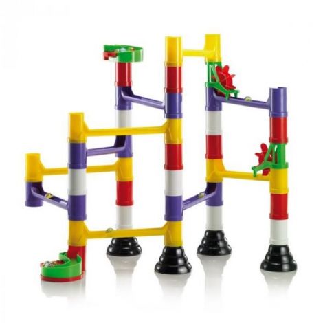 Joc de construcție educativ Migoga Marble Run Basic, 4-10 ani, Quercetti Q06535 - poza 4