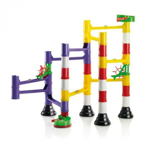 Joc de construcție educativ Migoga Marble Run Basic, 4-10 ani, Quercetti Q06535 - poza 5