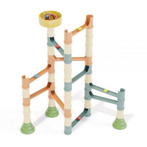 Joc de construcție educativ Migoga Marble Run Bio, 3-6 ani, Quercetti Q86535 - poza 2