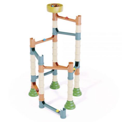 Joc de construcție educativ Migoga Marble Run Bio, 3-6 ani, Quercetti Q86535 - poza 3