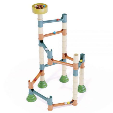 Joc de construcție educativ Migoga Marble Run Bio, 3-6 ani, Quercetti Q86535 - poza 4