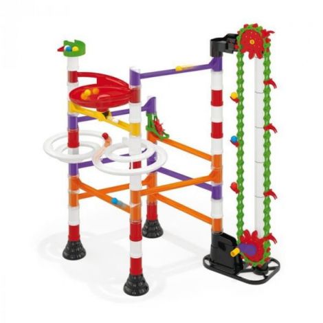 Joc de construcție educativ Migoga Marble Run Elevator, 5+ ani, Quercetti Q06576 - poza 4