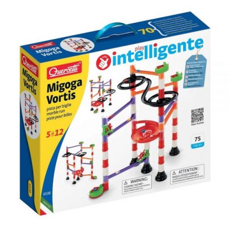 Joc de construcție educativ Migoga Marble Run Vortis, 5-12 ani, Quercetti Q06538 - poza 2