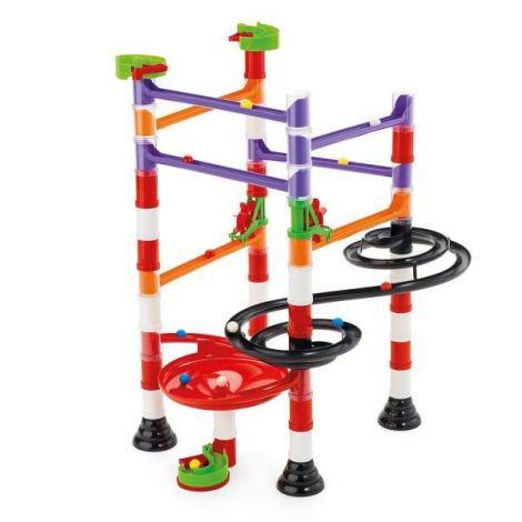 Joc de construcție educativ Migoga Marble Run Vortis, 5-12 ani, Quercetti Q06538 - poza 4
