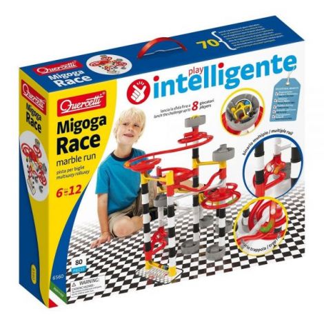 Joc de construcție educativ Migoga Race Marble Run, 6-12 ani, Quercetti Q06560 - poza 1