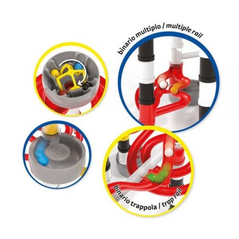 Joc de construcție educativ Migoga Race Marble Run, 6-12 ani, Quercetti Q06560 - poza 3