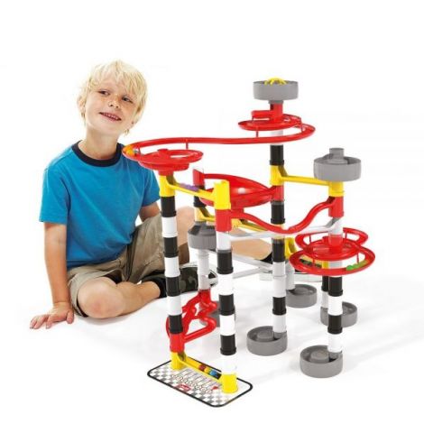 Joc de construcție educativ Migoga Race Marble Run, 6-12 ani, Quercetti Q06560 - poza 5