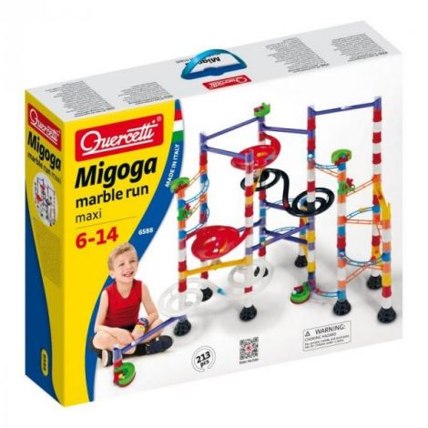 Joc de construcție educativ Migoga Super Marble Run Maxi, 6-14 ani, Quercetti Q06588 - poza 4