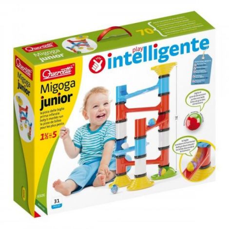 Joc de construcție educativ Set Migoga Junior Marble Run, 1½-5 ani, Quercetti Q06506 - poza 1