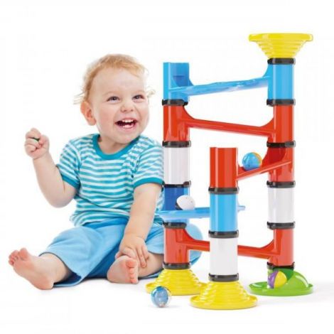 Joc de construcție educativ Set Migoga Junior Marble Run, 1½-5 ani, Quercetti Q06506 - poza 3