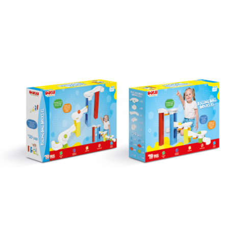 Joc de constructie - labirintul bilutelor (79 piese) - poza 1