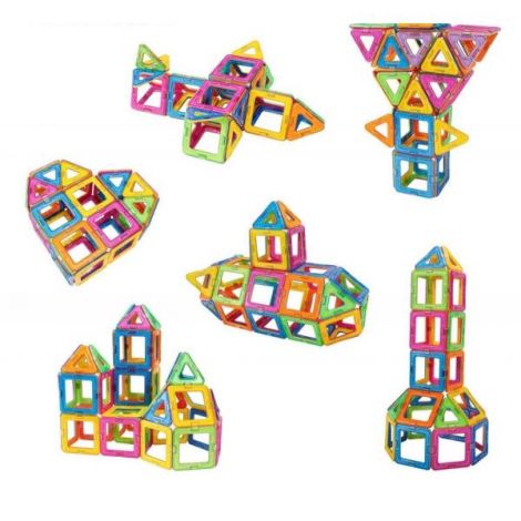 Joc de constructie magnetic - 45 piese - poza 3
