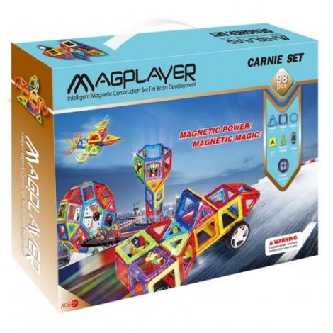 Joc de constructie magnetic - 98 piese - poza 1