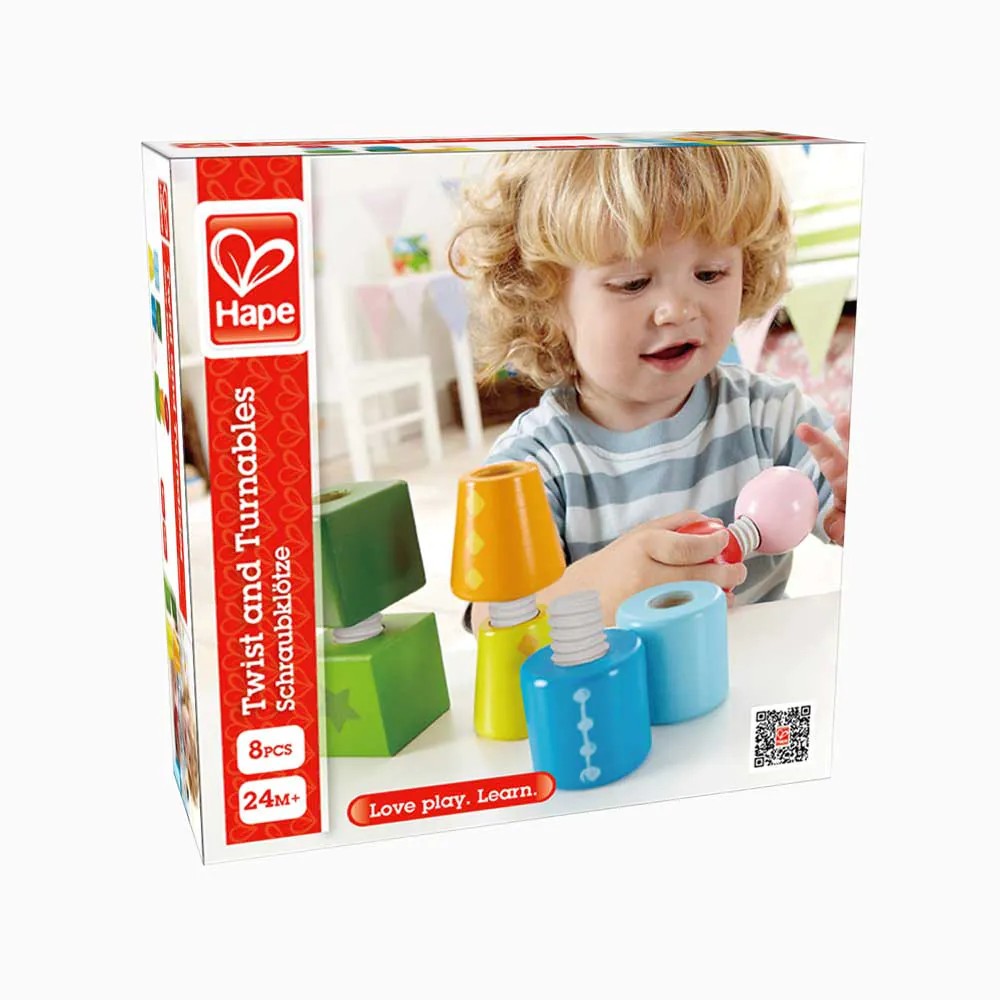 Joc de constructie tip surub din lemn Hape Stacker - poza 2