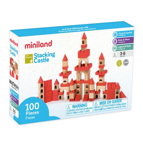 Joc de constructii din lemn Castel ECO - poza 2