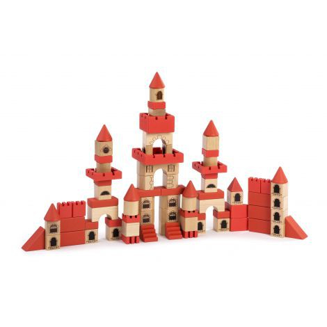 Joc de constructii din lemn Castel ECO