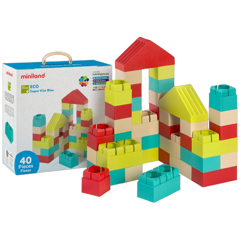 Joc de construit Eco Kim Blocks 40 piese - poza 1