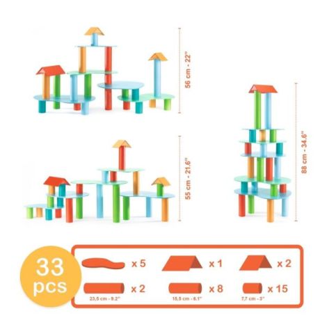 Joc de construit Tubulo, Djeco - poza 5