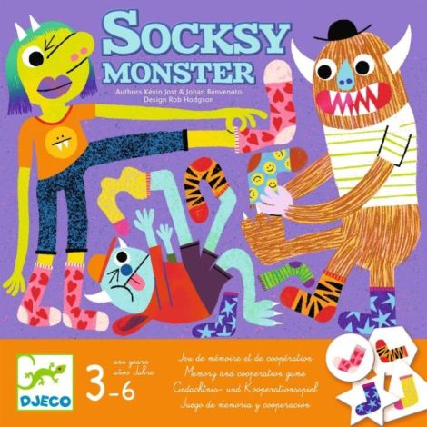 Joc de cooperare Socksy Monster, Djeco - poza 2